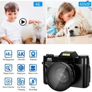 Camcorders 2023 Digital Camera 48MP 4K Vlogging for 30FPS WIFI 16XZoom Video Camcorder Recording 231006