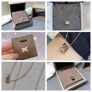 Ny look Hot-Selling Pendant Necklace Gold Plated PaperClip Chain Simple Cute Choker Layed Halsband For For Women Fashion Jewelry