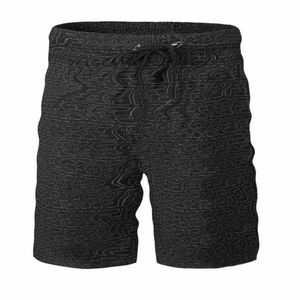 2022 Herren-Bademode, Badeshorts, Herren-Badehose, leicht, dünn, Desmiit-Badebekleidung, schnelltrocknend, Boardshorts, Badeanzug, Silber/Weiß, Beauti259H