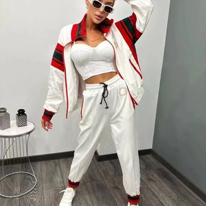 G Letters Women's Two Piece Set Pants Casual Suits Designers Jackor Luxury Designer Woman Jacket Capsule Collection Long Sleeve Pants