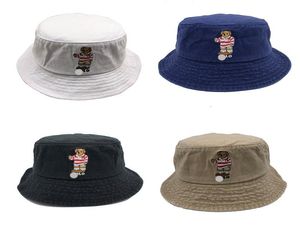 Шляпа с красной полосой и вышивкой Bear Men039s, шляпа-ведро цвета хаки, уличная винтажная кепка, новая с биркой Whole3933760