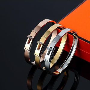 2022 Love Screw Bracelet 5 0 Designer Bracelets Bangle luxury jewelry women Titanium steel Alloy Gold-Plated Craft Gold Silver Ros216z