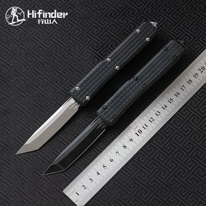 Hifinder D2 blade aluminum handle camping survival outdoor EDC hunt Tactical tool dinner kitchen knife