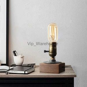 Lampy stołowe w stylu amerykański bar retro prezent kawiarnia w stylu przemysłowym lampka biurka badanie Prosta prosta lampa rur stołowa E27 Flesh Light YQ231006