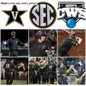 Trikots College Baseball trägt Herren Vanderbilt Commodores Performance Jersey Gold Program Custom Damen/Jugend Alle genäht bl