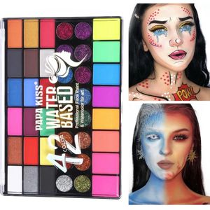 Zestaw farby do farby do ciała pinturas maquillaje pintura halloween piłka nożna dzieci twarz oko makijaż pędzel hurtowa farba do twarzy z pędzlem 231006