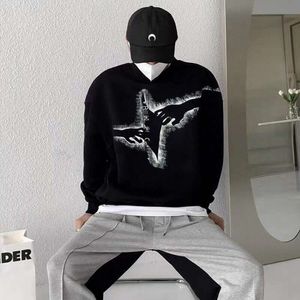 Übergroßer Pullover für Männer und Frauen, Langarm-T-Shirt, Balen-Designer-Hoodie mit Rundhalsausschnitt, Pullover mit Bb-Aufdruck, Sweatshirt für Herren, lässiger Pullover-Mantel, 4XL 5XL