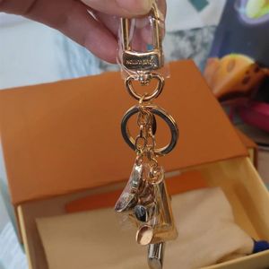 high-end brand Designer Keychain Fashion Purse Pendant Car Chain Charm Bag Keyring Trinket Gifts Accessories340r