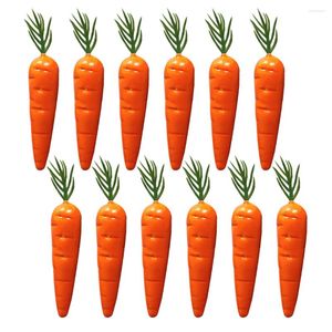 Fiori decorativi 25 pezzi di carote artificiali ornamento per appendere verdure oggetti di scena per la cucina di casa, feste, decorazioni artigianali fai da te