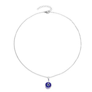 Pendant Necklaces Turkish Blue Evil Eye Pendants For Women Alloy Leather Chain Necklace Girls Jewelry Good Luck Drop Delivery Dhgarden Dh4Ox