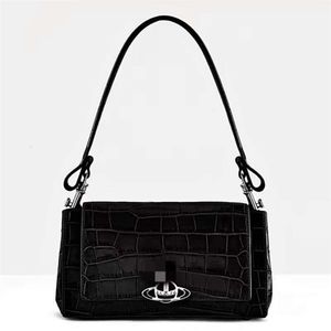 COCCINELLE Black | Pink Crocodile Pattern Underarm Bag One Shoulder Small Stand Solid Color (Chain) Versatile Crossbody High Fashion