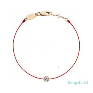 Whole-Red Thread Redline Armbänder für Frauen String 316L Edelstahl Frauen Armband Pflaume Blume rotes Seil Armband294K
