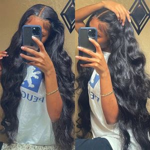 Synthetic Wigs 30inch 13x4 Body Wave Lace Front Wig Human Hair PrePlucked Brazilian Frontal For Women 4x4 Closure 231006