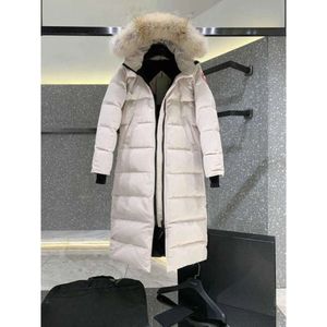 Cananda Goosewomen's Canadian Down Jacket Women's Parkers Winter Mid-Length Over-The-Knee Hooded Thick Warm Gooses Coats Female702205 Chenghao01