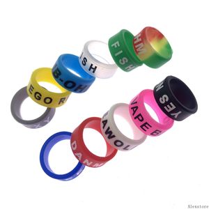 Silicon Band Rings Silicone Protection Beauty Ring Non Slip Rubber Decoration 13mm For Pods Kit Fishing rods