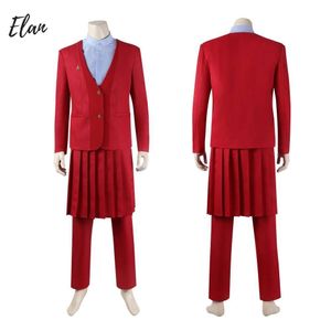 Red Snow Cosplay Costume Songbirds and Snakes Snow Fancy Dress Outfit Man Red Costumes