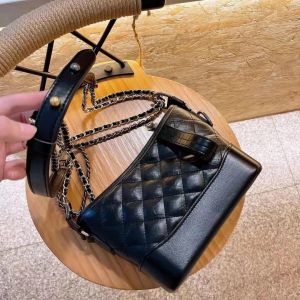 Designerka torba torba gabrielle mały hobo organizer dla kobiet skórzana klasyczna torebka torebki crossbody z zamkiem na ramię czarne torby na ramię 20 cm