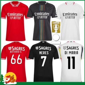 23 24 camisas de futebol benficas Seferovic Waldschmidt Pizzi Rafa G.Ramos 2023 2024 Home Away Men Kit Kit Camisas de futebol Otamendi Kokcu di Maria