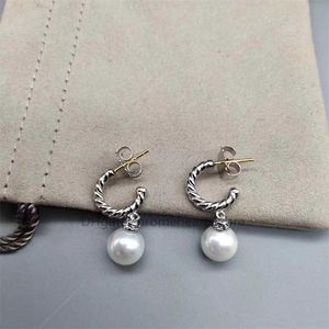 fashion earrings designer shipping woman free earring luxury Pearl bijoux jewelry Pendant Earrings Luxury Jewelry High Quality Dy 925 Silver Needle Accessories AA