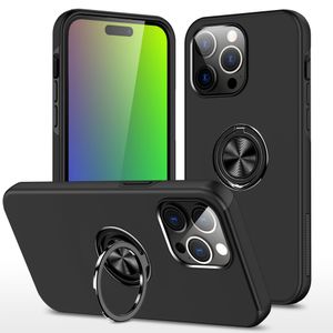 Hidden Ring Phone Case iPhone 15 15 Plus 14 Plus 13 12 11 Pro Max Pro XS XR XS Max 7 8 Plus Telefonfodral Luxury iPhone13Promax med låda.