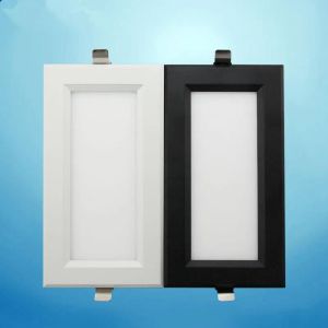 Painel embutido downlight 12w 18w 24w quadrado led super brilhante economia de energia ac110v 220v casa iluminação interior downlights ll