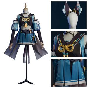 Kirara Genshin Impact Cosplay Costume Kobieta Przebranie Kirara Dress Strój z akcesoriami i masy cosplay Kirara Cosplay Masquerade