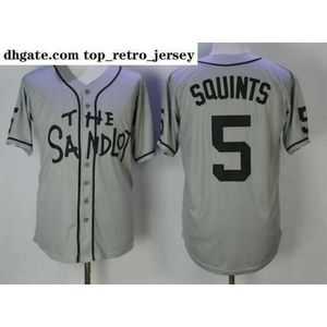 Faculdade usa camisas homem The Sandlot Benny Movie Baseball 30 'The Jet' Rodriguez 5 Michael 'Squints' Palledorous 11 A