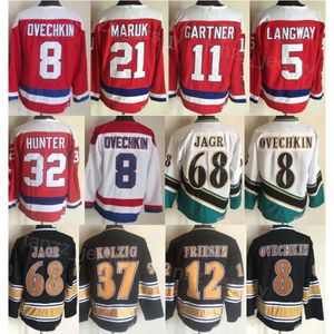 Man Vintage Hockey 32 Dale Hunter Jerseys CCM 68 JAROMIR JAGR 11 Mike Gartner 12 Jeff Friesen 37 Kolzig 5 Rod Langway 8 Alex Ovechkin 21 Dennis Maruk Retro Classic