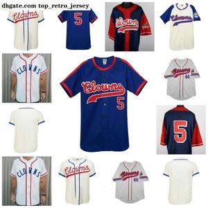 Camisas de beisebol NOVO College Baseball usa Indianapolis Clowns 1945 1952 1953 Home Jersey 100% costurado bordado vintage camisas de beisebol personalizadas qualquer nome