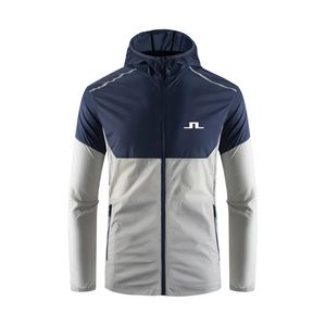 جاكيتات الرجال J Lindeberg Golf Clothing Spring Summer Men Windbreaker Jacket Quick Drying Treasable Recied Disual Sports 231005