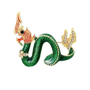 Designer-Luxus-Brosche, chinesischer Drache, Brustnadel, Drache-Design, kreatives Totem-Truhe, Erdnuss-Xiao-Drache, Sternzeichen, Anzug, Mantel, Kleidungszubehör