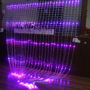 WIDE 3M HIGH 6m Christmas Wedding Party Background Holiday Running Water Waterfall Water Flow Curtain LED Light String275v