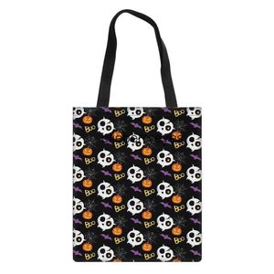 Borsa a tracolla in tela stampabile Totes Tema Halloween06blieberryeyes