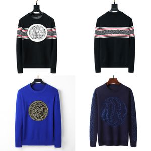 2024 Yeni Tasarımcılar Kış Sweaters Retro Klasik Lüks Sweatshirt Erkekler Kol Mektubu Nakış Yuvarlak Boyun Kadın Moda Kazak Rahat Yüksek kaliteli jumper