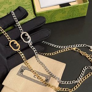 Luxury 925 Silver Necklace Fashion Girl Charm smycken Autumn Boutique Pendant Necklace 18K Gold Plated Classic Brand Letter Long Chain