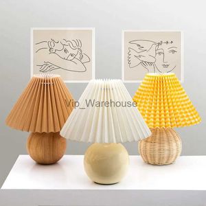 Lampy stołowe Vintage Lampa stołowa Kolorowe ceramiczne lampy stołowe do salonu sypialnia Nordic Decor Decor Deck Burku