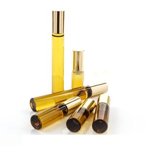 Butelka perfum z zapachem 3 ml 5 ml 10 ml mini rolka na szklanym bursztynowym brązowym gęstym olejku eterycznym stal metalowe butelki kulkowe B813 zz