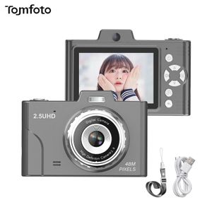 Видеокамеры Мини-ПЗС-камера 1080P 48MP Портативная детская 8-кратный зум с двумя объективами 28-дюймовый TFT-экран для мальчиков и девочек-подростков Подарок 231006