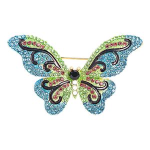 Designer de luxo broche borboleta broche incrustado com diamantes luxuosos presentes de diamante para casais broche animal broches