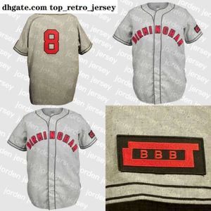 New College usa Birmingham Black Barons 1948 Road Jersey Personalizado Homens Mulheres Juventude Jerseys de Beisebol Qualquer nome e número Double Stitc