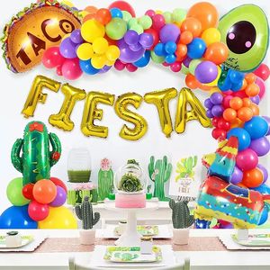 Other Event Party Supplies Mexican Carnival Balloon Set Cactus Decorations Avocado Holiday Themed Birthday Mexican Party Decorations For Kids Gifts 231005