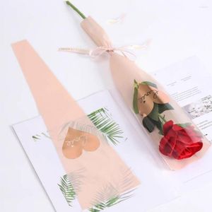 Gift Wrap Wide Application Trevlig Single Tulip Rose Flower Wrapping Bag Valentine's Day Supplies