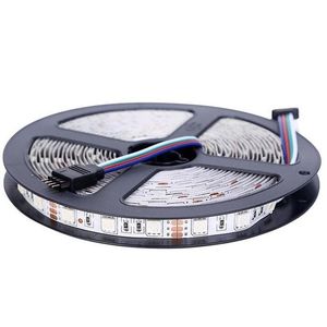 5M 300LED 5050 SMD LED-strip 12V LED-band Vit VART VIT BRÅ GRÖN RÖD GUL RGB Icke-vattentät 288L