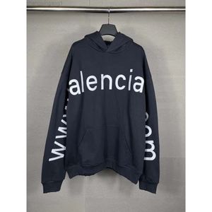 BALANCIAGALIES BBデザイナーパリ正しいバージョン2024新しいBホームウェブサイトBalencigaas Big Embroidery Letter Casiual Loose Seater for Men Tot1