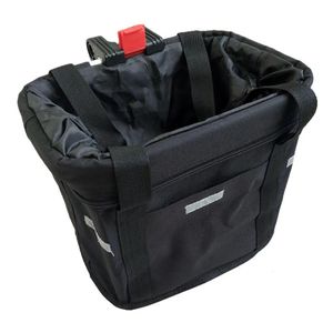 Panniers väskor duk mountainbike front korg universal ersättning 18l tung snabb frigöring av korgar tillbehör 230928