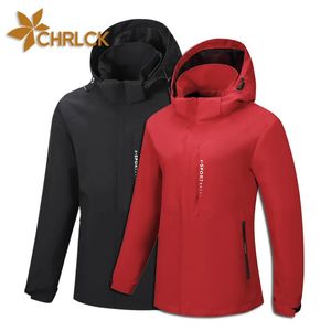 Andra sportartiklar Chrlck Mens Waterproof Handing Jacka Kvinnor Vindtät vindbrytare Camping Jakt Running Trekking Fiskrockar Reflekterande 231006