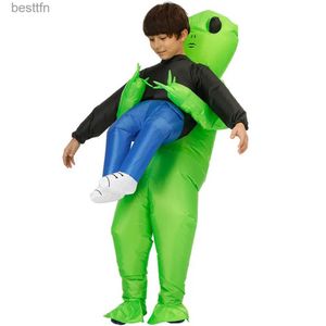 Tema Costume Bambini Adulto ET Alien tavolo Come Anime Abiti Abito mascotte Halloween Party Cosplay Viene per Uomo Donna Ragazzi RagazzeL231007