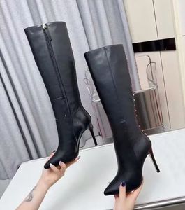 Valentine Genuine Leather High Heel Womens Naked Boots Fashion Suede Sewn Thick Sole Martin Boots Show Party Wedding Slim Fit Short Skirt Matching 35-41