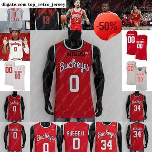 Ohio State Buckeyes Basketballtrikot Justice Sueing Tanner Holden Brice Sensabaugh Zed Key Sean McNeil Roddy Gayle Jr. Isaac Likekele E.J.