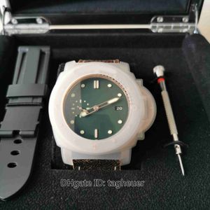 VS Factory Mens Watch Super Quality VSF 47mm Submerible P382 382 00382 Bronze Luminova Leather Watches Cal.9000 rörelse Mekaniska automatiska armbandsur